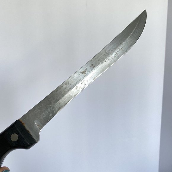 Farberware 8" Forged Stainless Steel Triple Riveted Black Handle Chef Knife - Picture 4 of 6